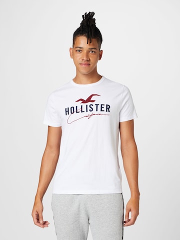 HOLLISTER Tričko – bílá: přední strana