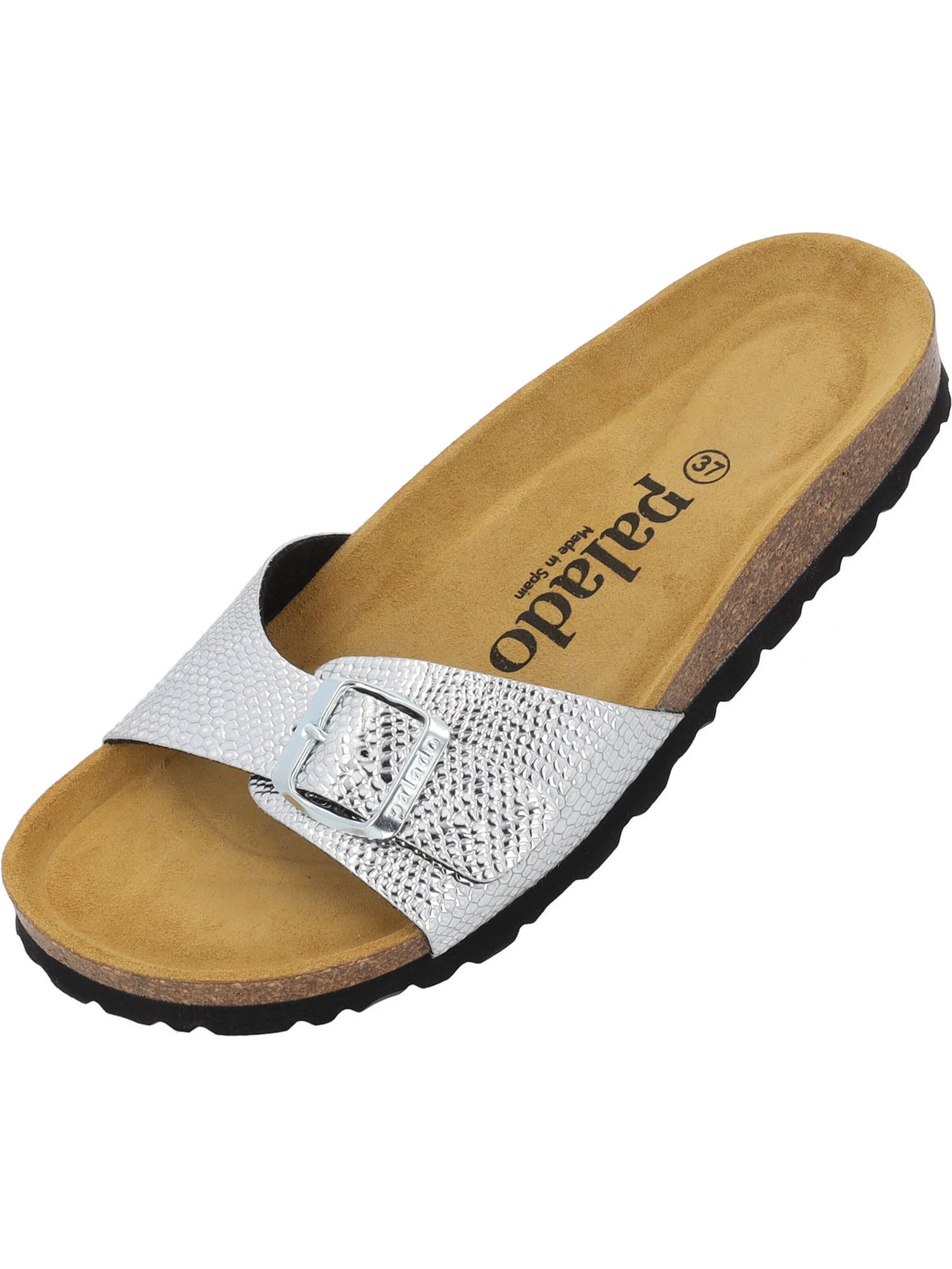 Palado - Zapatos abiertos 'Palado Malta Coralino' en plata: frente