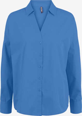 PIECES Blouse 'Anne' in Blauw: voorkant