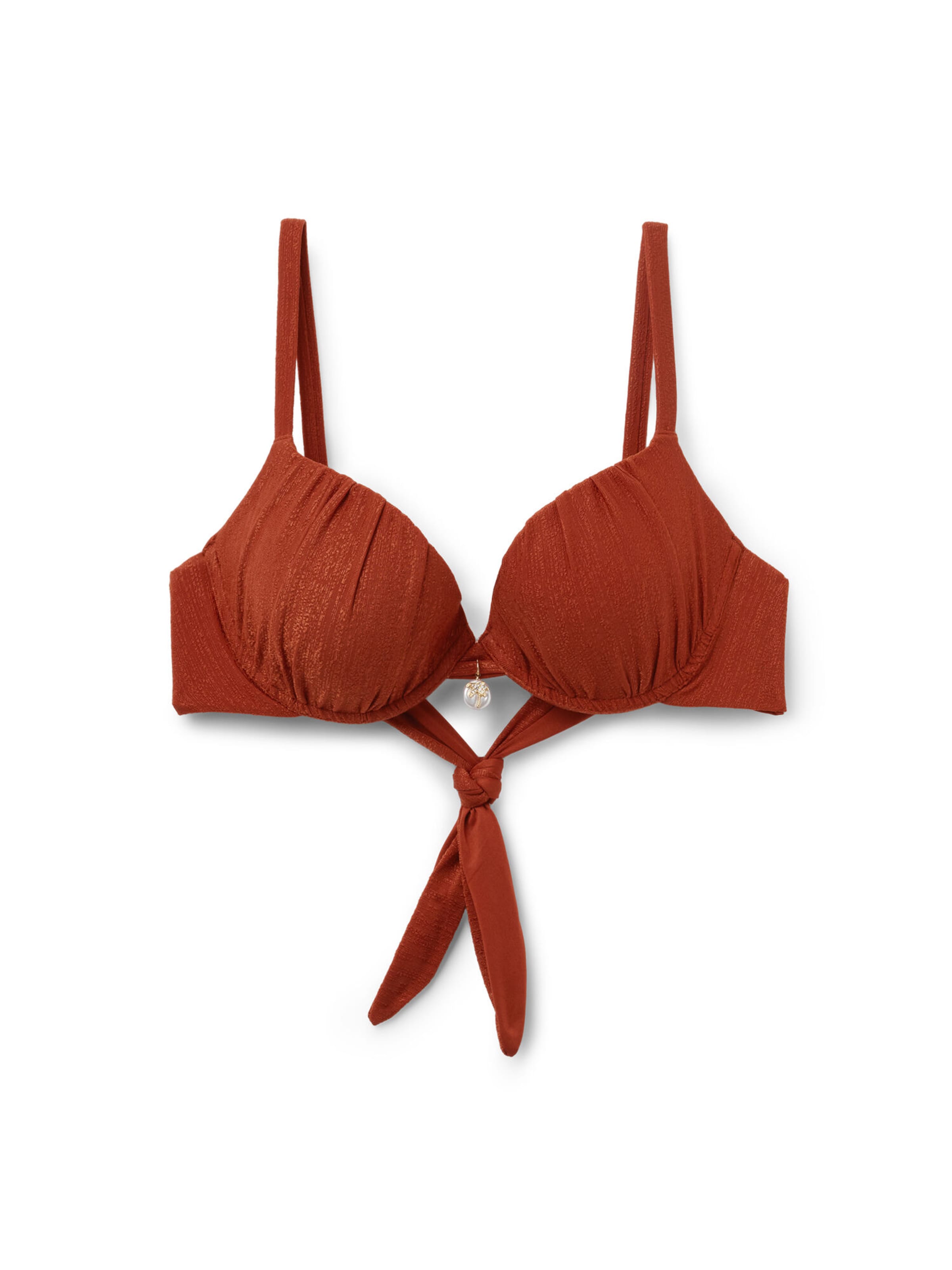 Tezenis Balconette Bikini Top 'Paradise Bay' in Brown: front