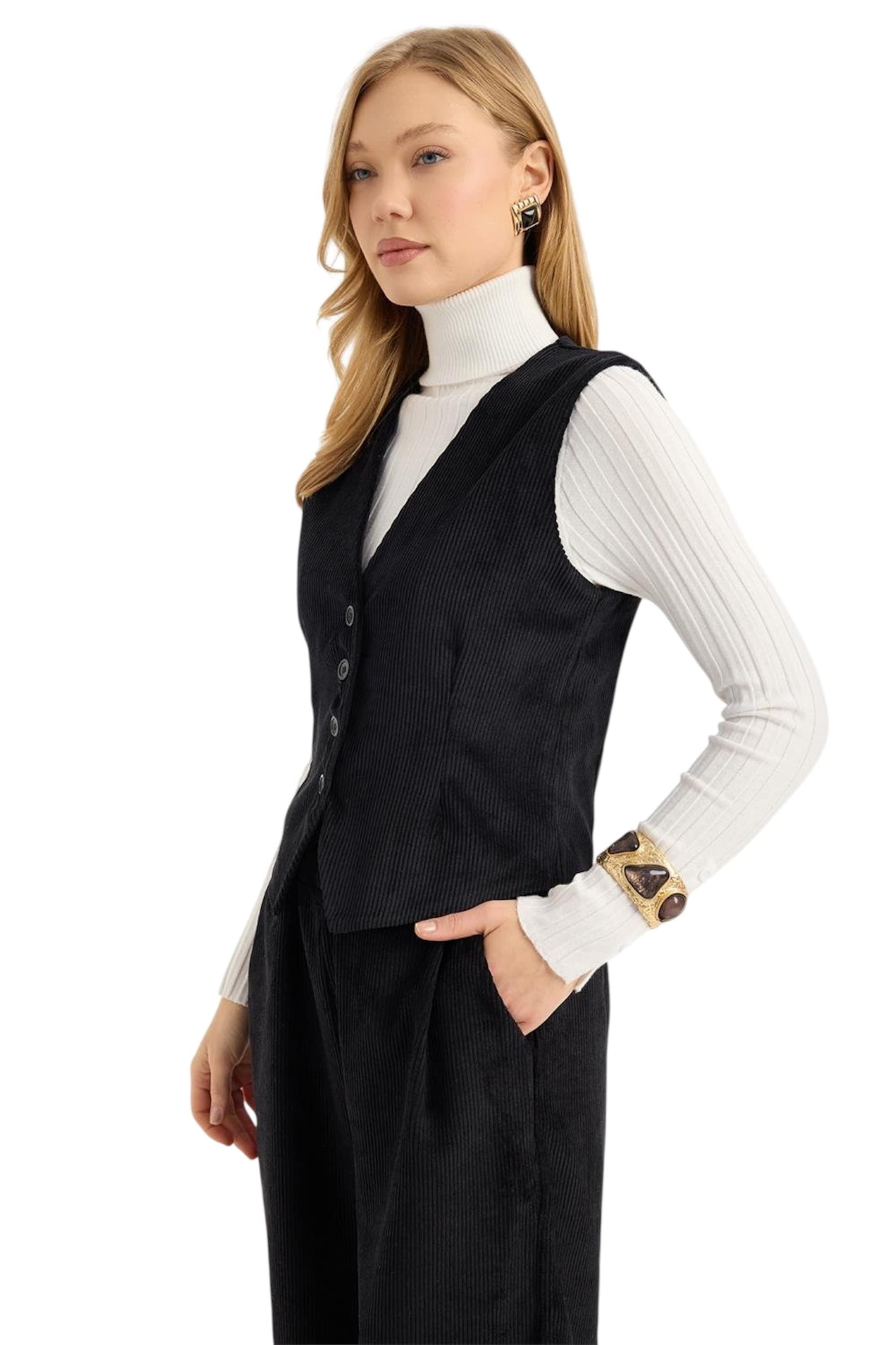 HOME STORE Gilet in Zwart