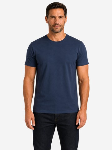 SITZTGUT Shirt 'Classic Crew Neck T-Shirt' in Blue: front