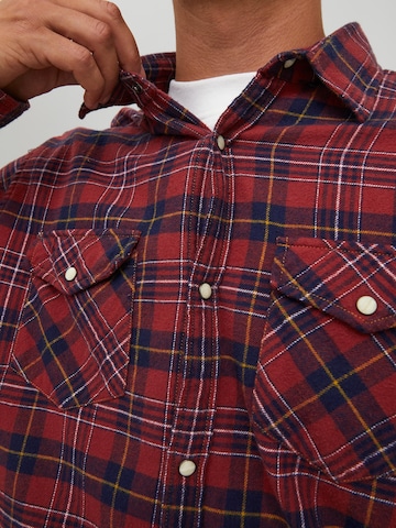 Regular fit Camicia 'Sheridan' di JACK & JONES in rosso