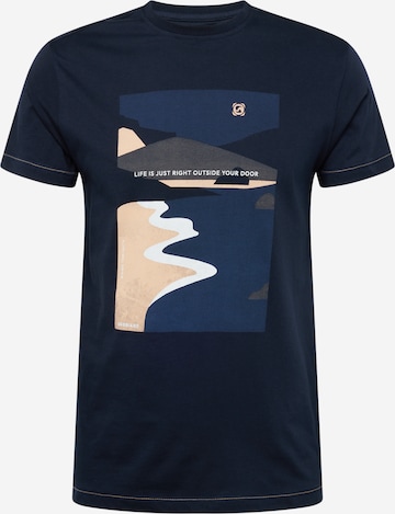 Gabbiano - Camiseta en azul: frente