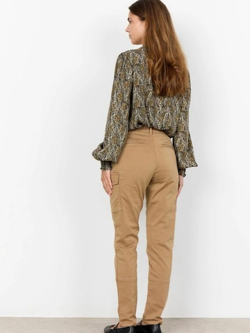 Soyaconcept Slimfit Cargobroek in Bruin