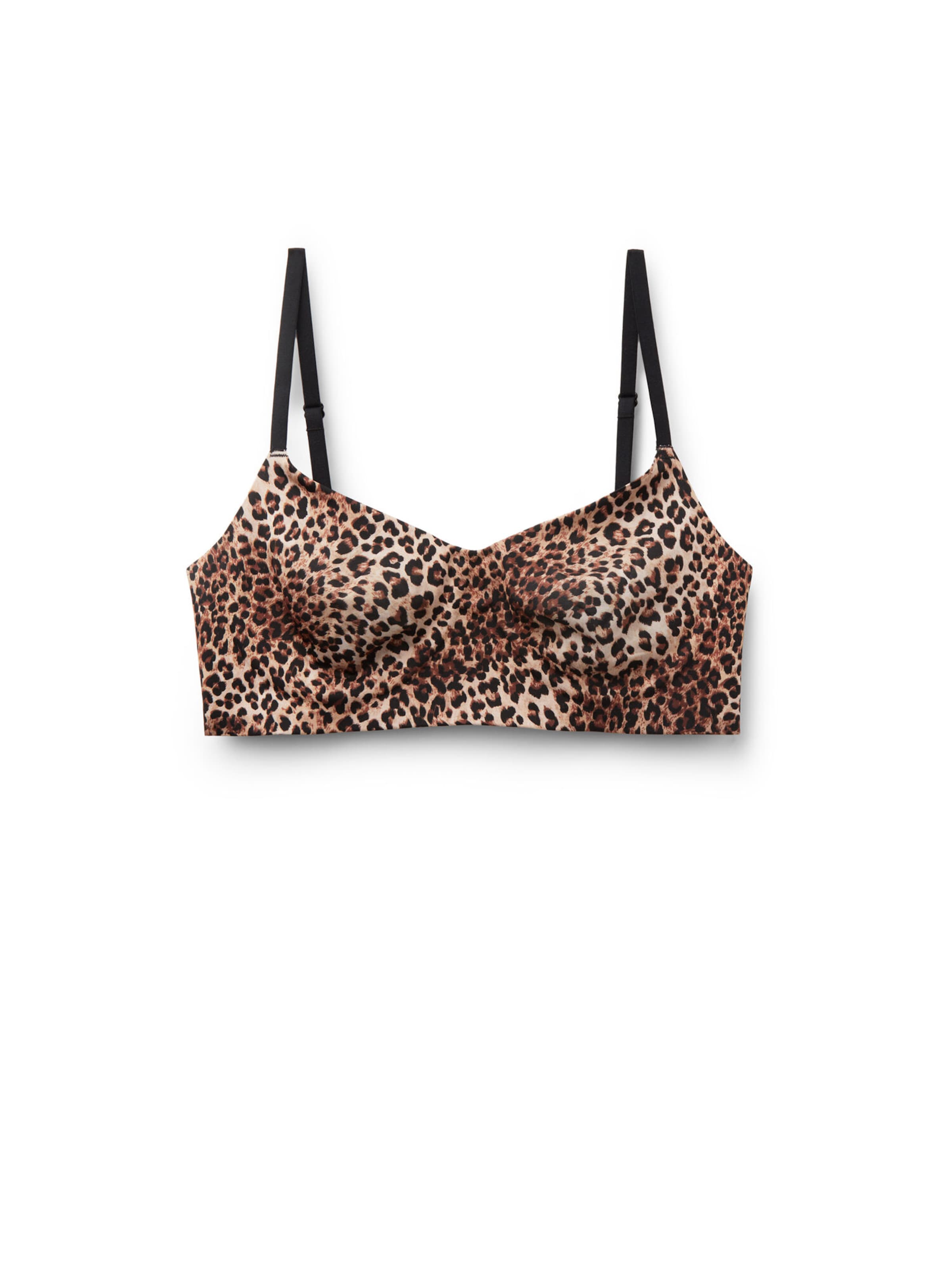 Tezenis Bralette Bra 'Natural Lifting' in Brown: front