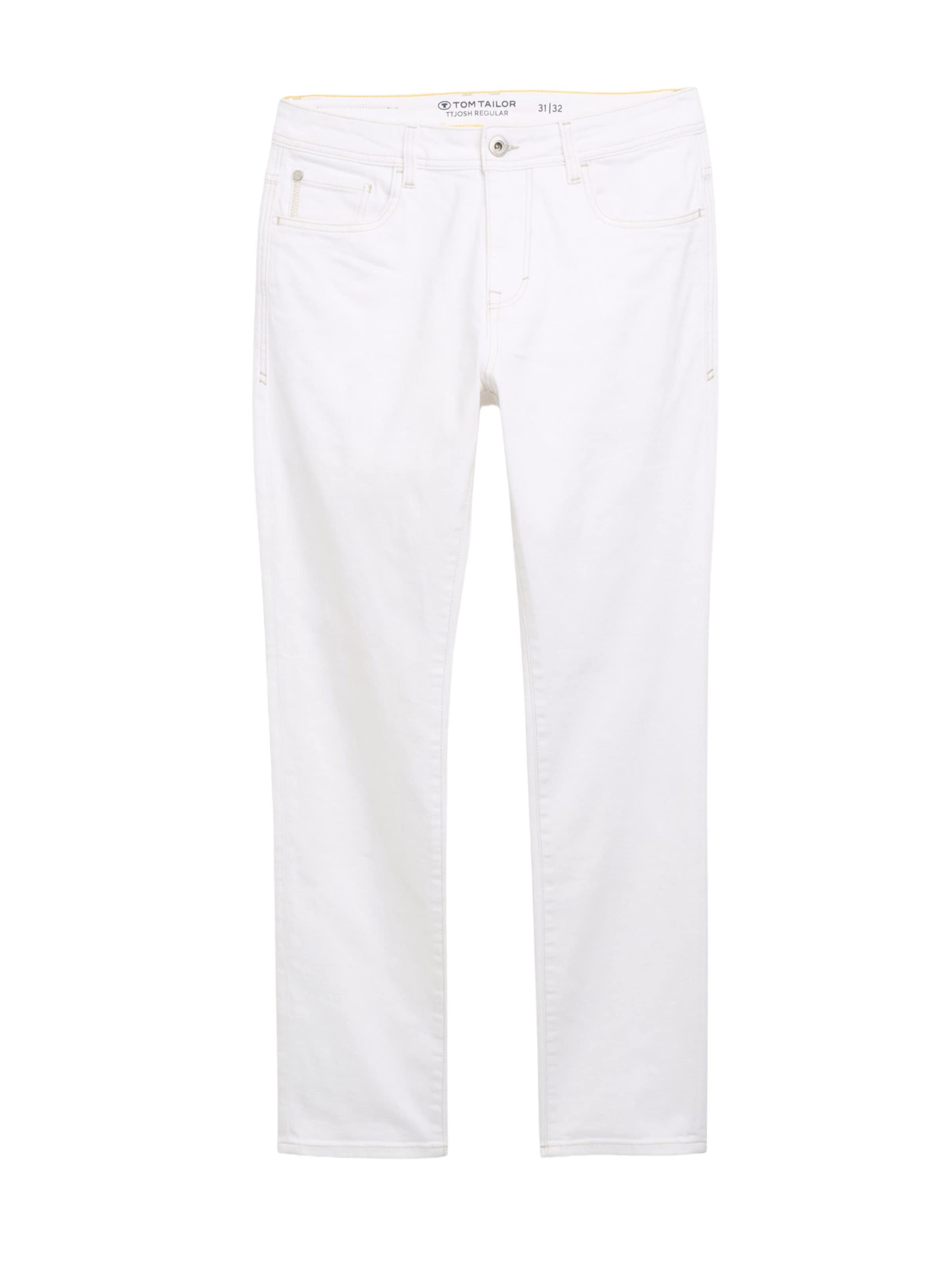 TOM TAILOR Дънки 'JOSH' в бяло: отпред