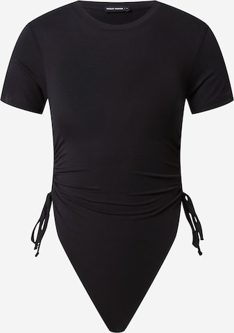 Tally Weijl Shirt body in Zwart: voorkant