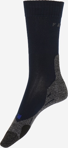 FALKE Athletic Socks in Blue: front