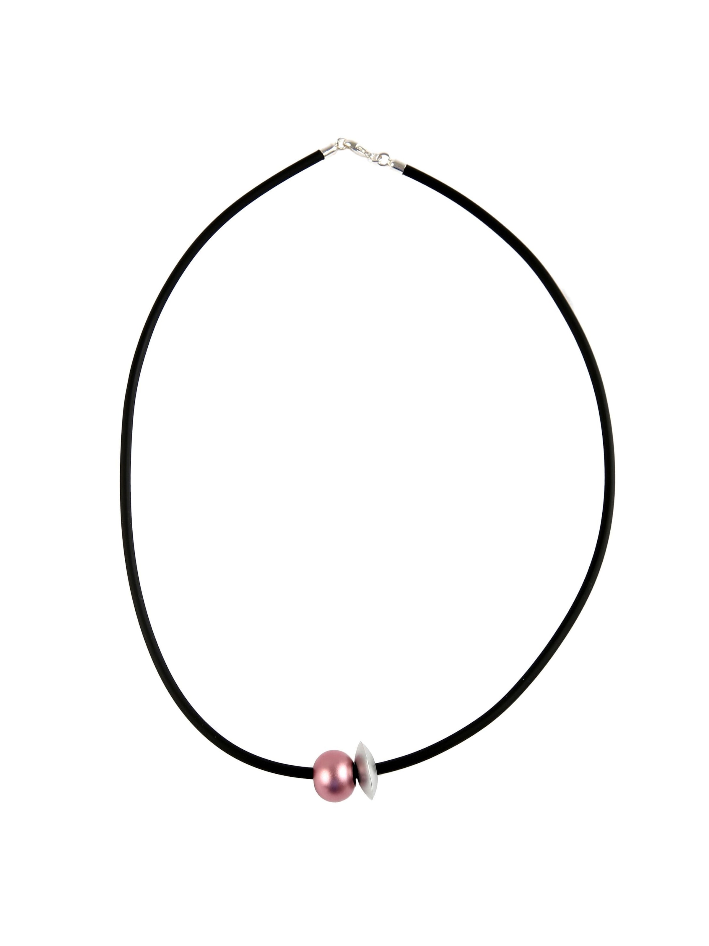 DeMarie Necklace in Pink: front