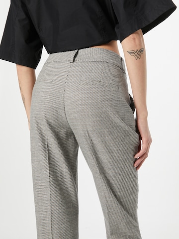 FIVEUNITS Flared Trousers with creases 'Clara' in Beige