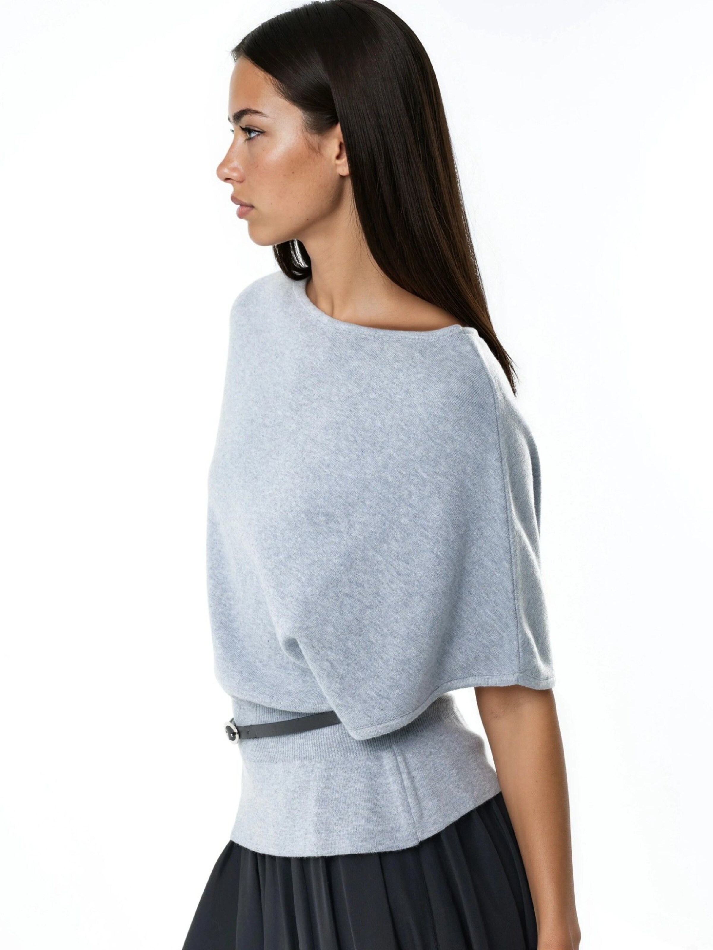 Qu Style Sweater in Grey