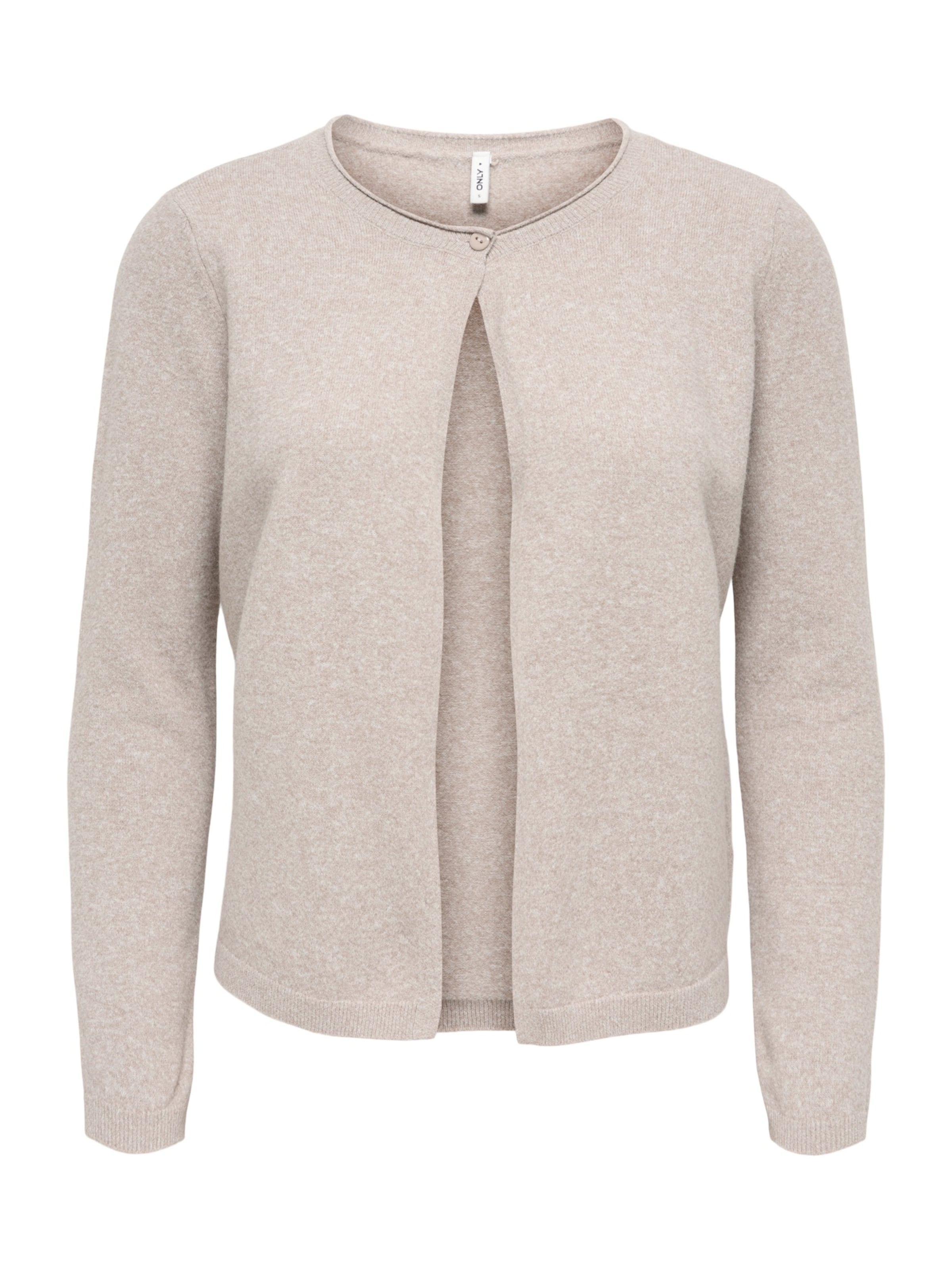 ONLY Gebreid vest 'ONLLOYAL' in de kleur Beige, Productweergave