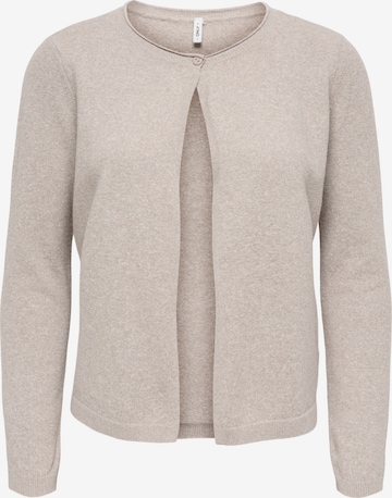 ONLY Gebreid vest 'ONLLOYAL' in Beige: voorkant