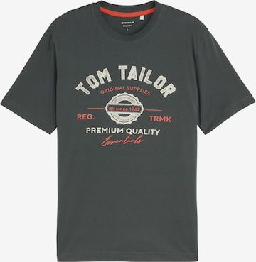T-Shirt TOM TAILOR en vert : devant