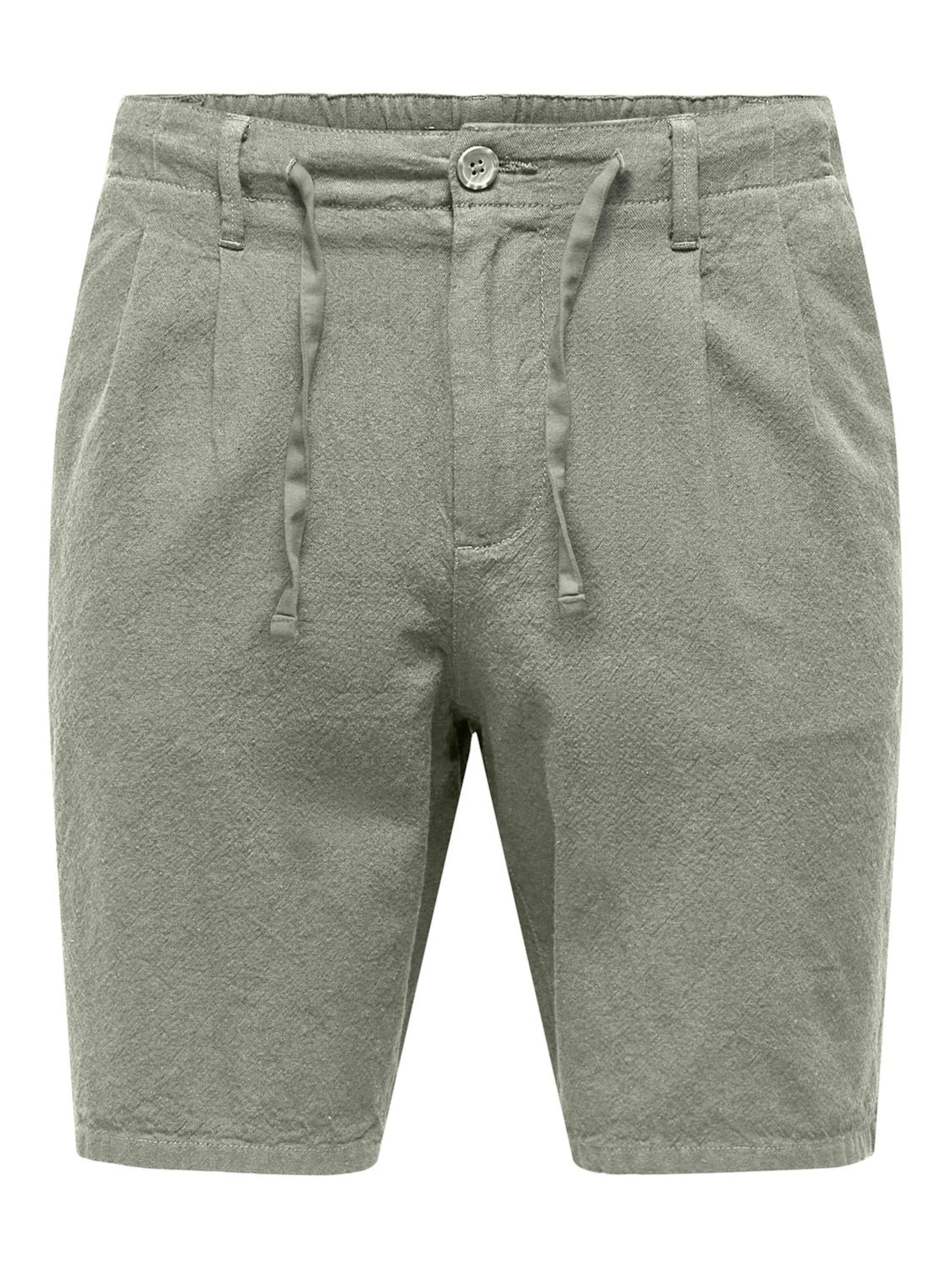 Pantaloni 'Largo' di Only & Sons in verde: frontale