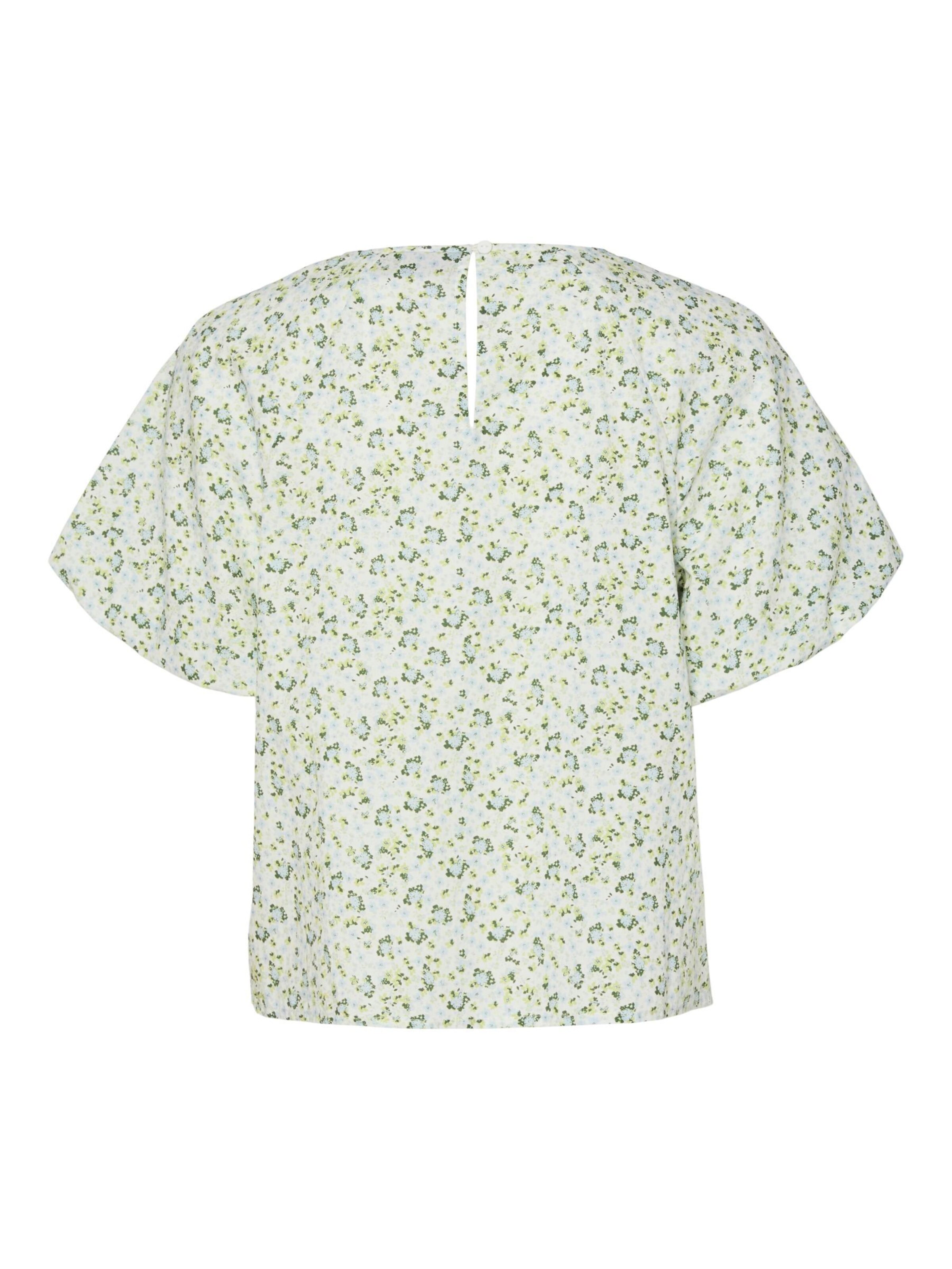 PIECES Bluse 'PCFRONA' i grøn