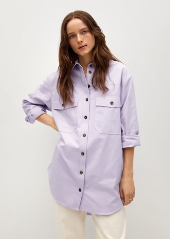 MANGO Blouse in Purple: front