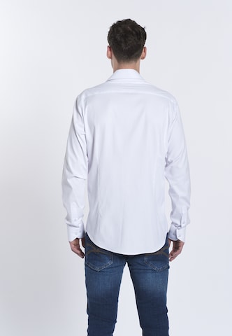 DENIM CULTURE - Ajuste regular Camisa 'Tokio' en blanco