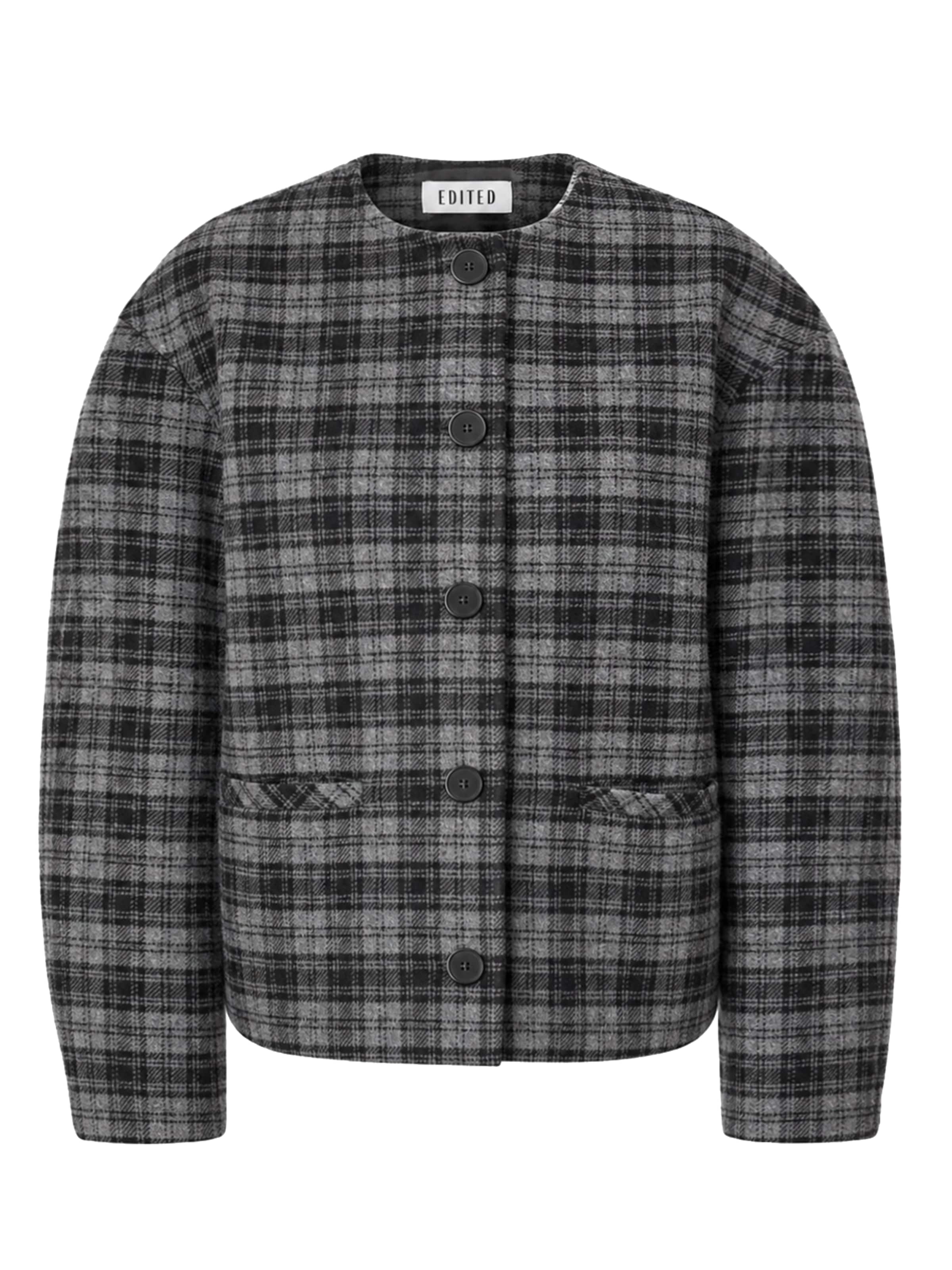 EDITED - Casaco meia-estação 'Aino Wool Jacket' em cinzento: frente