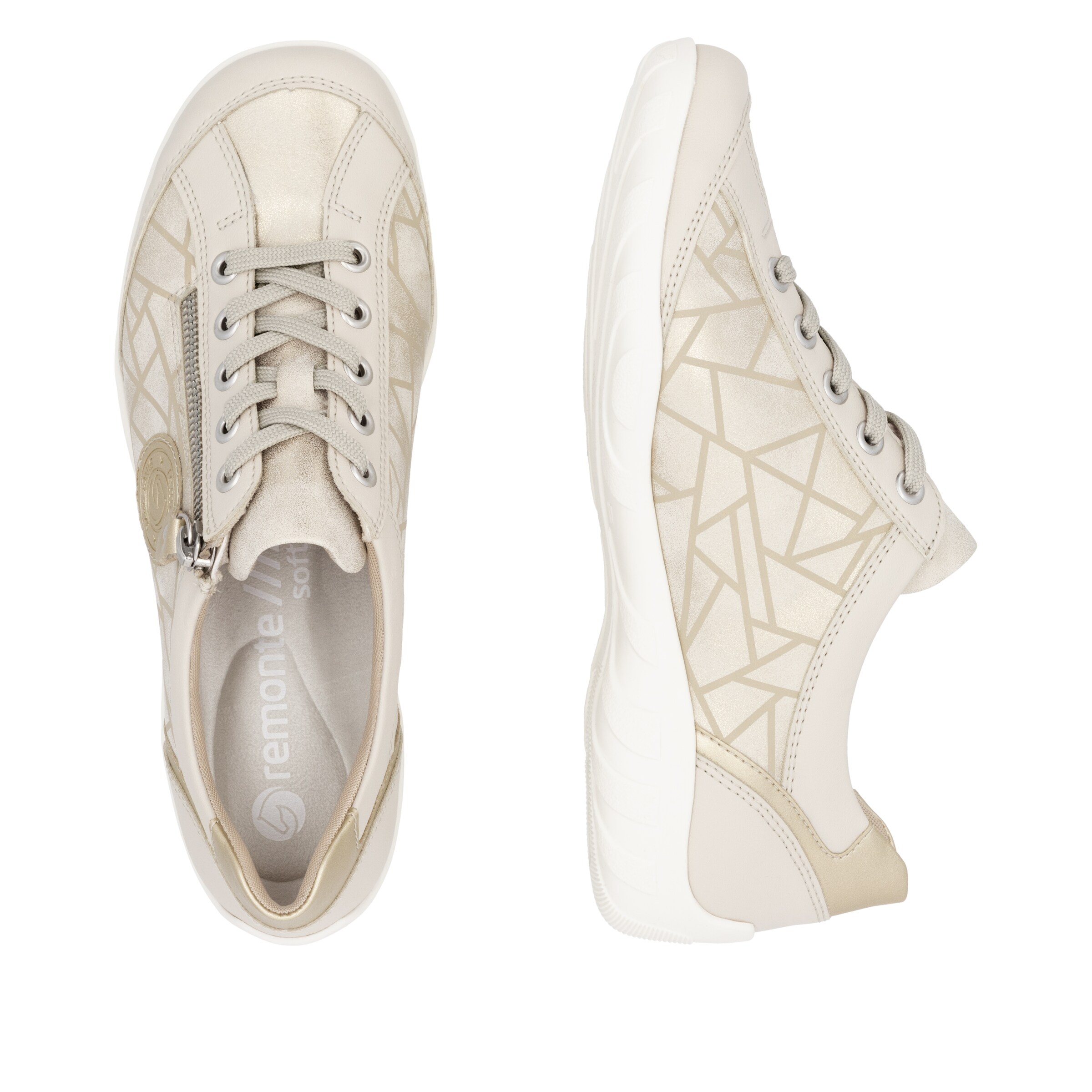 Baskets basses REMONTE en or