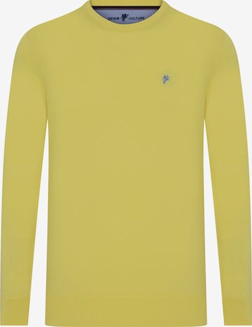 DENIM CULTURE - Pullover 'Jeromy' em amarelo: frente