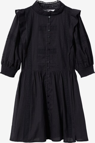 MANGOKošulja haljina 'Tresi' - crna boja: prednji dio