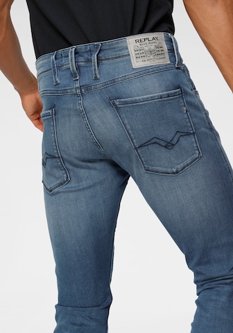 Coupe slim Jean 'Anbass' REPLAY en bleu