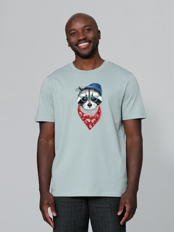 Watapparel Shirt 'Waschbär' in Groen: voorkant