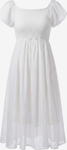 Robe d’été 'Boho' IZIA en blanc : devant