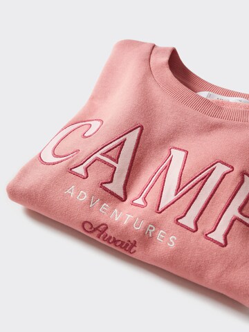 MANGO KIDS Mikina 'Camp' – pink