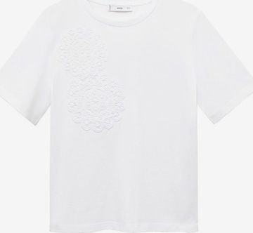 T-shirt 'DAISY' MANGO en blanc : devant