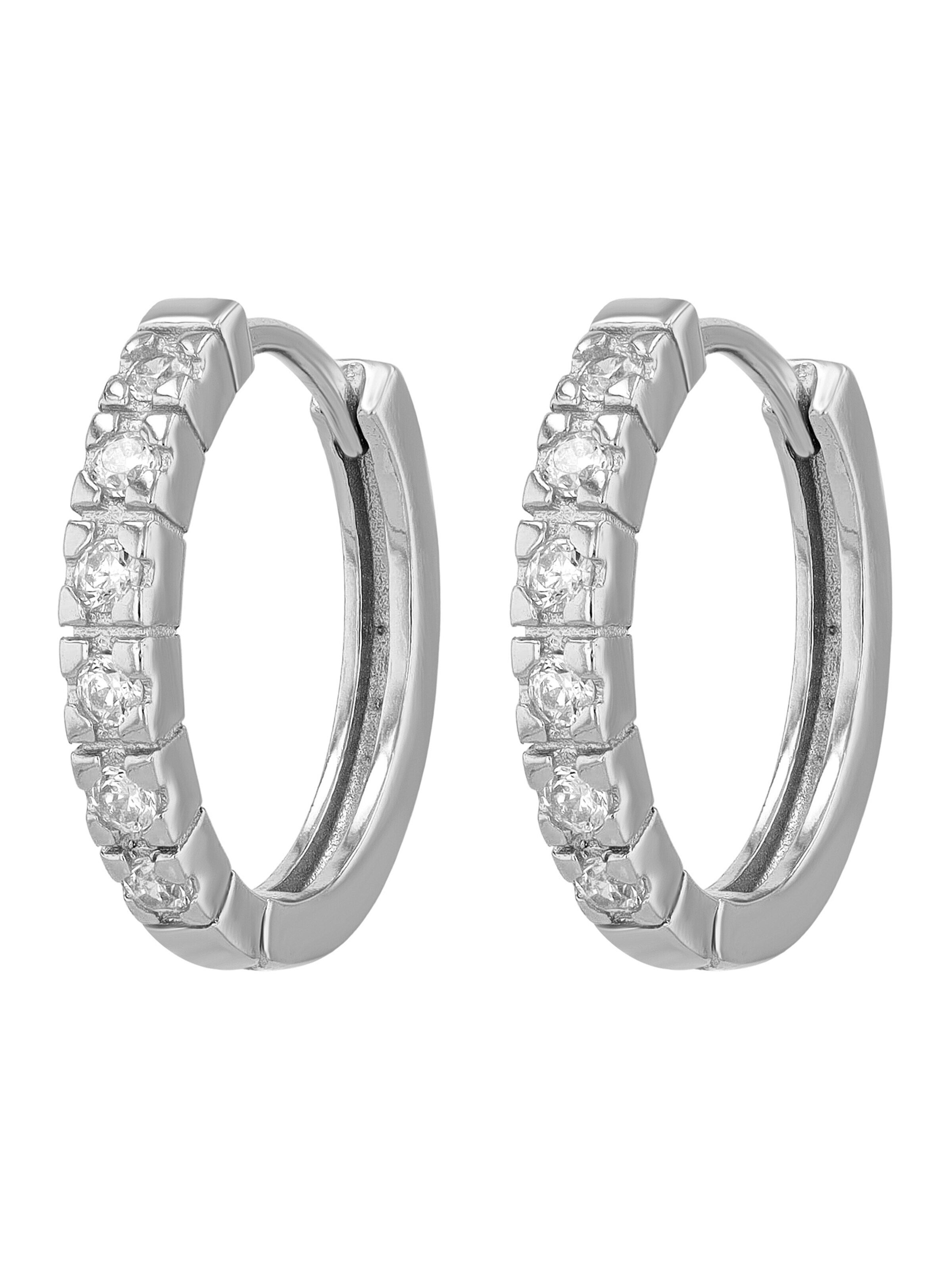 Akzent Earrings '"Gea" aus 925 Sterlingsilber, vergoldet' in Silver
