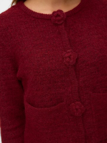 VERO MODA Knit Cardigan 'BLOSSOM ' in Red
