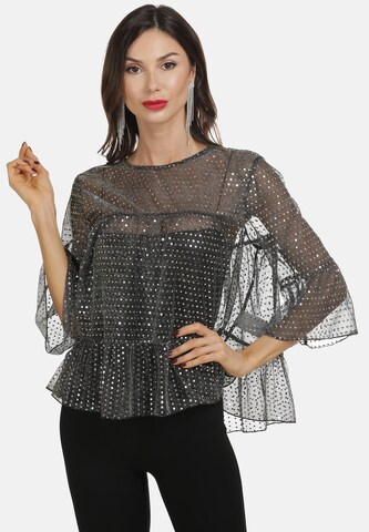 faina Blouse in Black: front