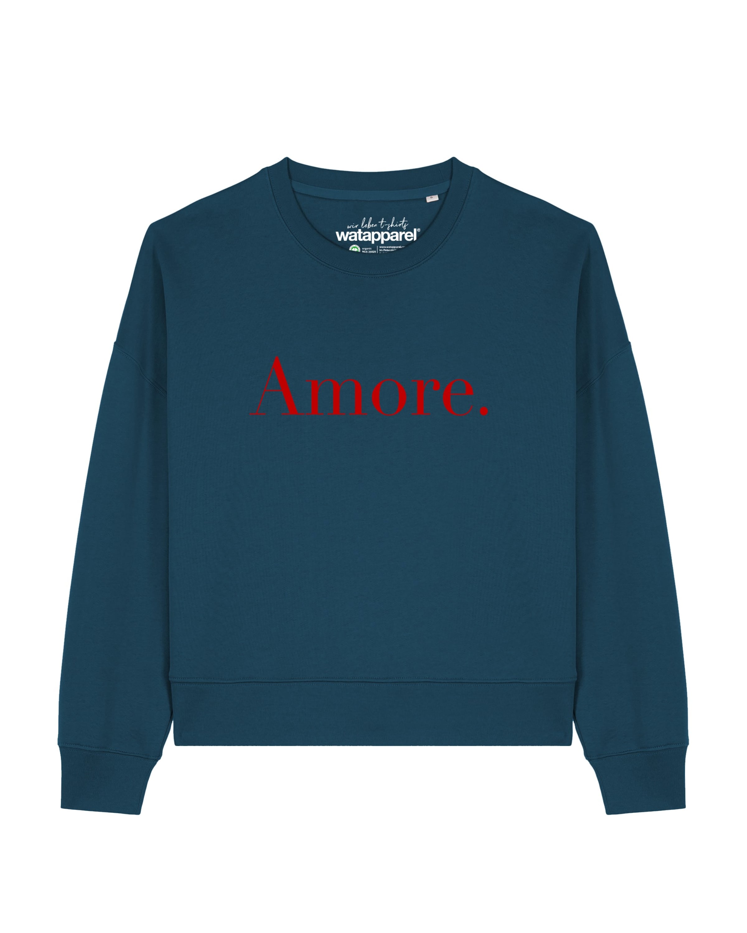 Sweat-shirt 'Amore ' Watapparel en vert : devant