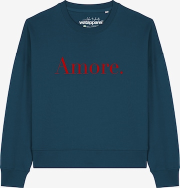 Sweat-shirt 'Amore ' Watapparel en vert : devant