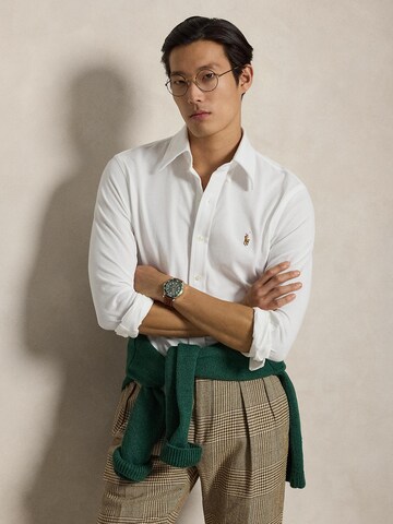 Coupe slim Chemise Polo Ralph Lauren en blanc : devant
