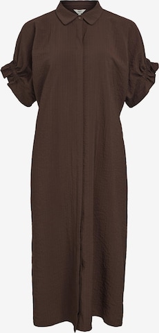Robe-chemise OBJECT en marron : devant