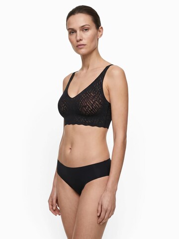 SLOGGI Bustier BH 'ZERO Feel Bliss' in Schwarz