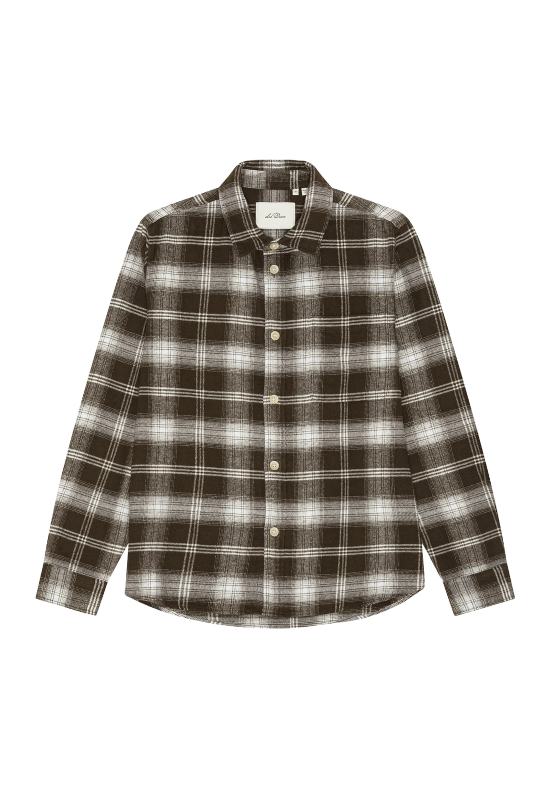 Les Deux - Ajuste regular Camisa en marrón: frente