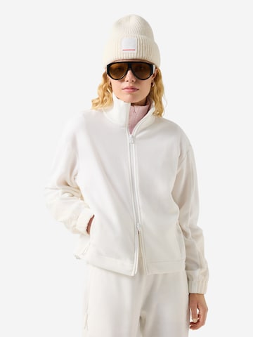Bogner Fire + Ice Fleecejacke in Weiß: Vorderseite