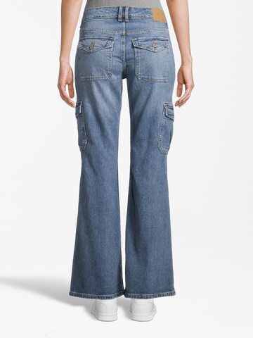 AÉROPOSTALE Bootcut Cargojeans i grå