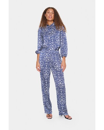 SAINT TROPEZ Wide leg Broek 'Imena' in Blauw