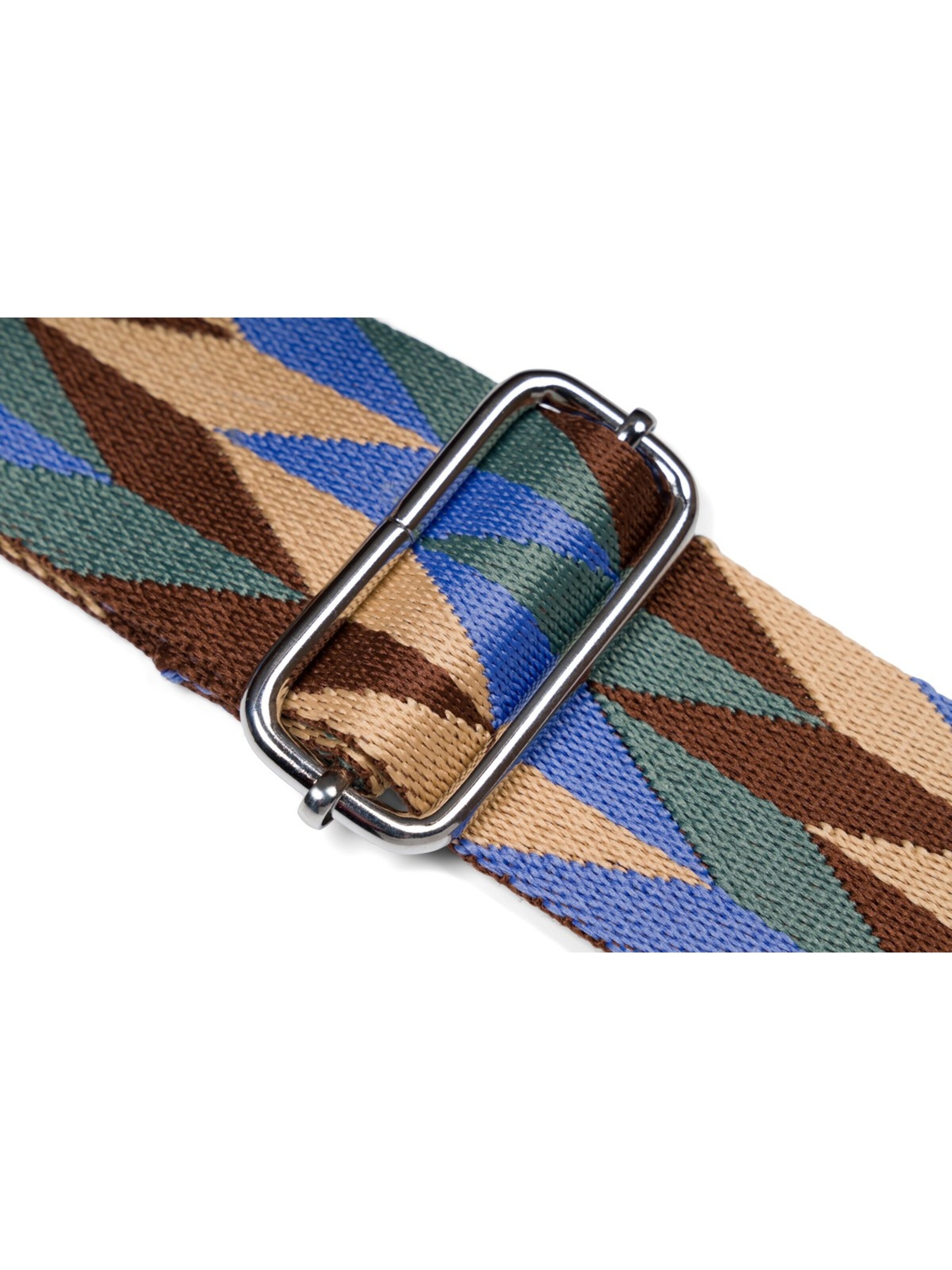 styleBREAKER Taschenzubehör 'Breiter Wechsel Taschengurt Rauten Muster'‌‌‌‌‌‌ in Blau