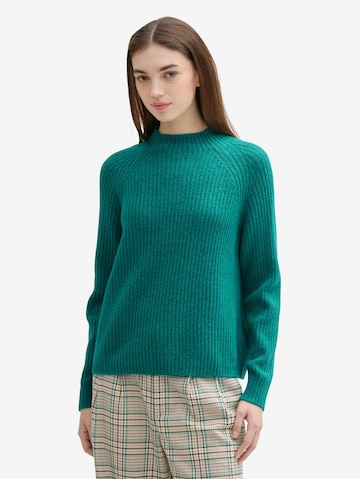 TOM TAILOR DENIM Pullover in Grün: Vorderseite