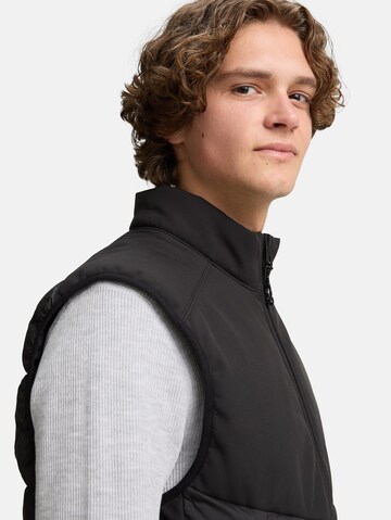 TOM TAILOR DENIM Vest in Black
