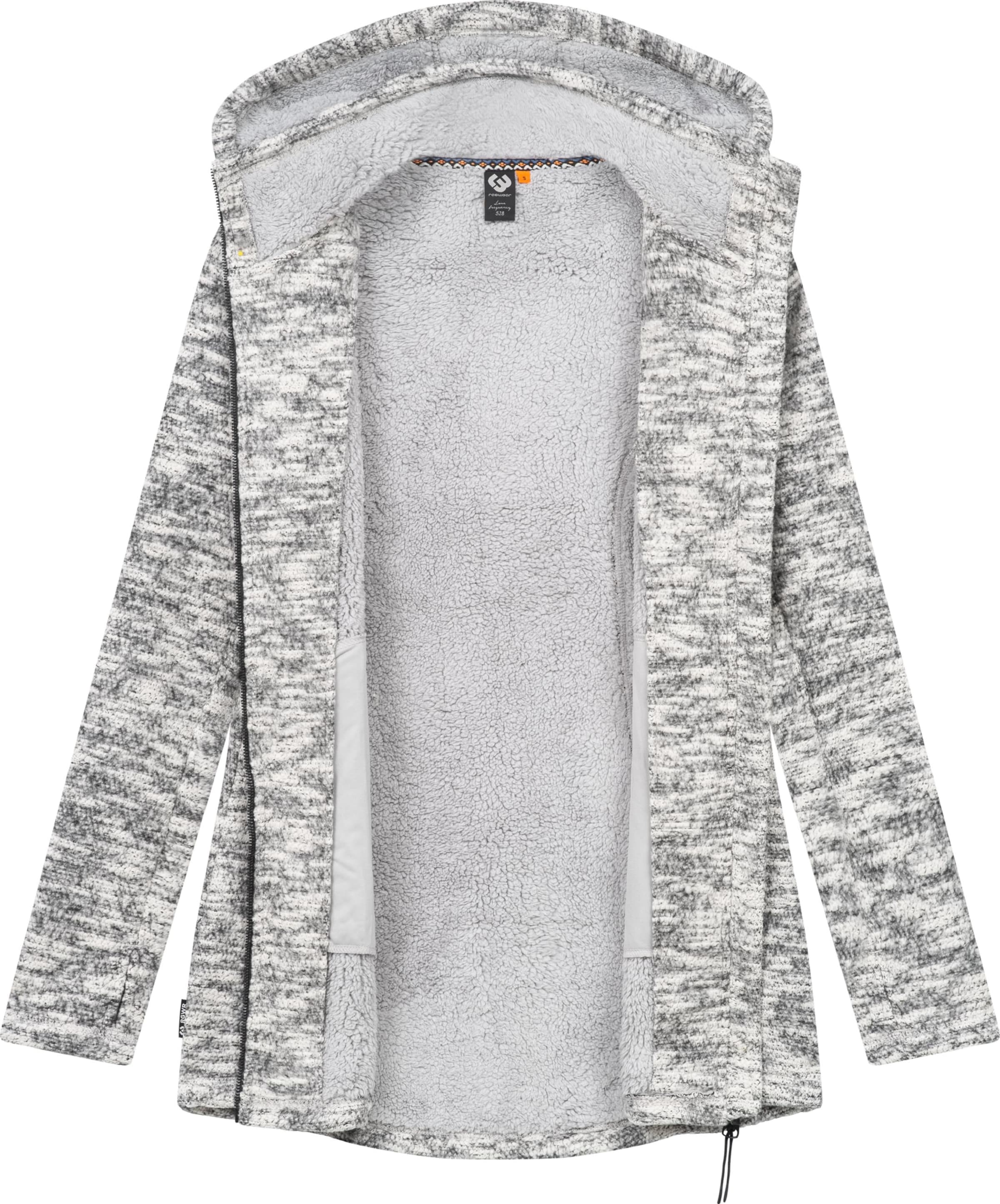 Geacă tricotată 'Lyshka' de la Ragwear pe gri