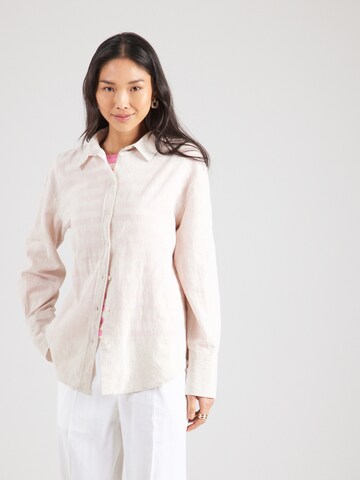 Chemisier Gina Tricot en beige : devant