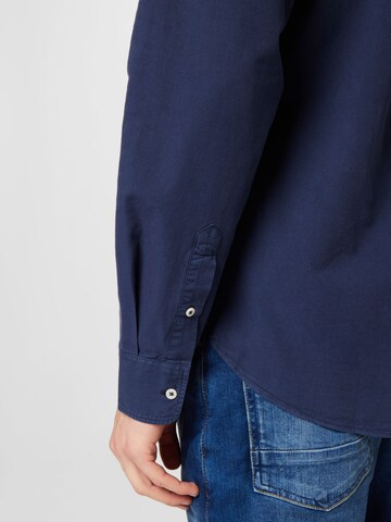 ECOALF Regular fit Button Up Shirt 'ANTEJ' in Blue